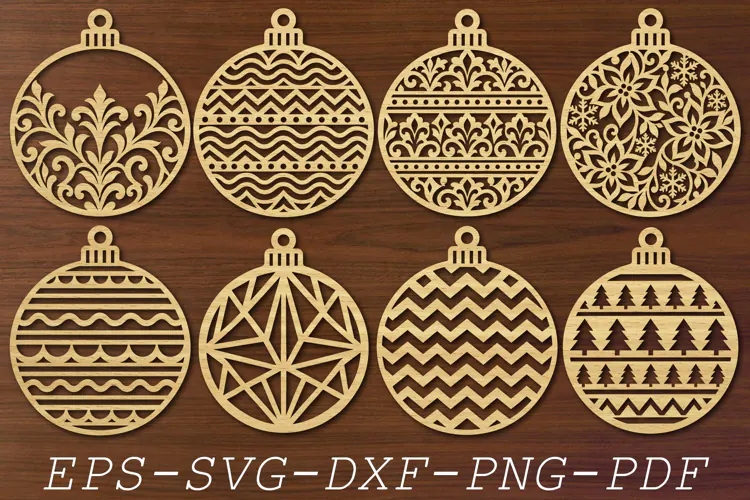 Christmas Balls svg, Christmas Decorations Cut Files