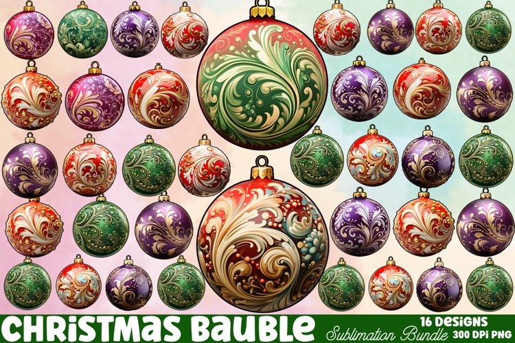 Christmas Ornaments Clipart Image 24