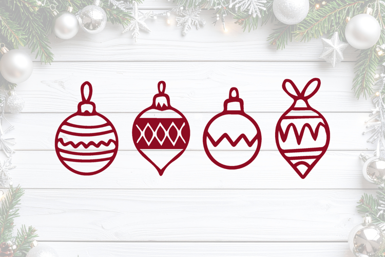 Christmas Baubles SVG