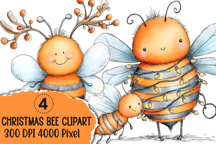 Christmas Bee Sublimation