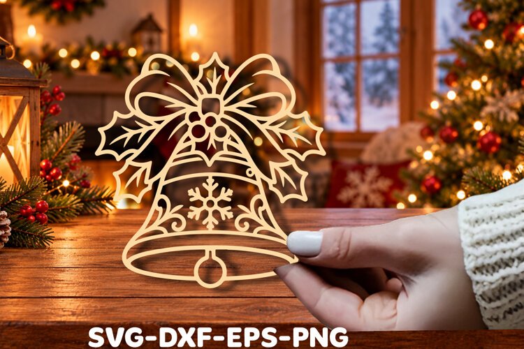 ChristmasCreate a beautiful festive holiday decoration with example image 1