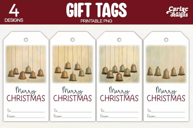 Christmas Gift Tags, Merry Christmas Printable Tags