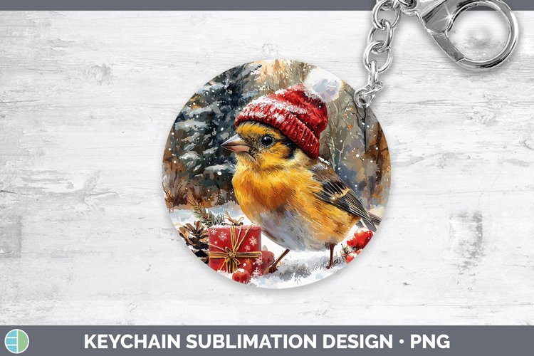 GorgeousChristmas Birds 01 Keychain design.
