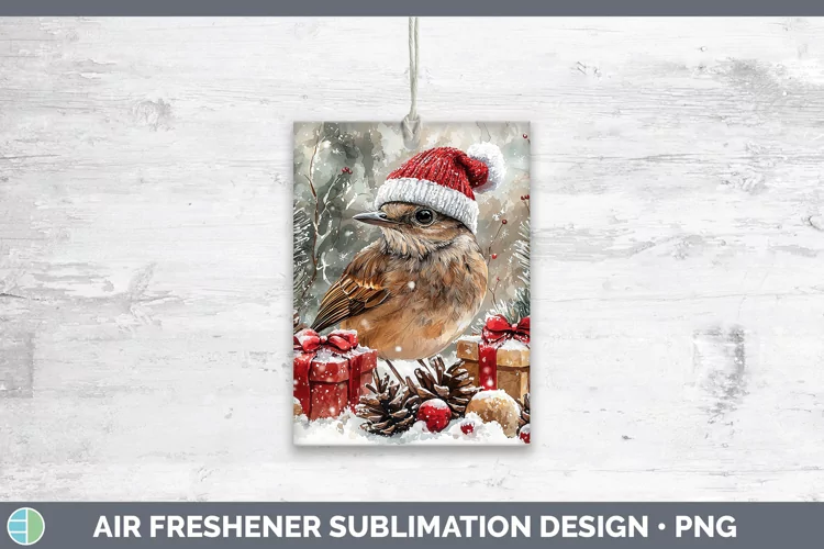 Christmas Birds 01 Mockingbird Air Freshener Sublimation Car