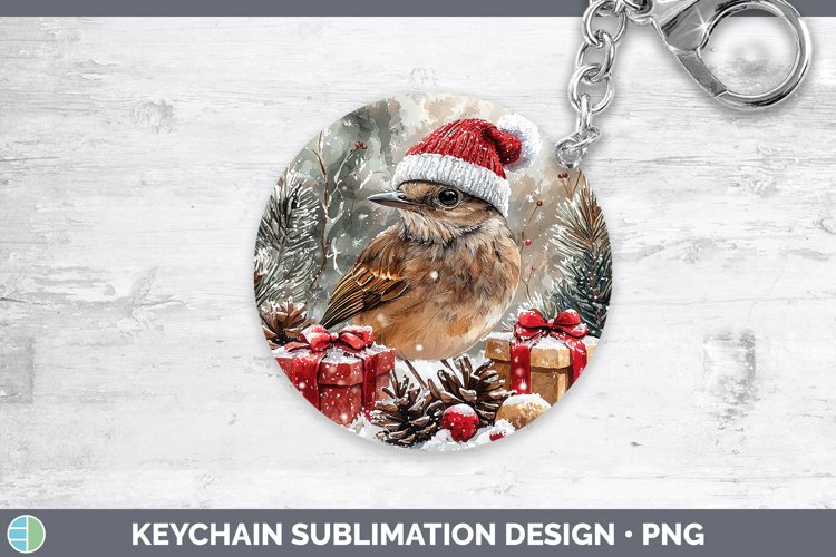 GorgeousChristmas Birds 01 Keychain design.