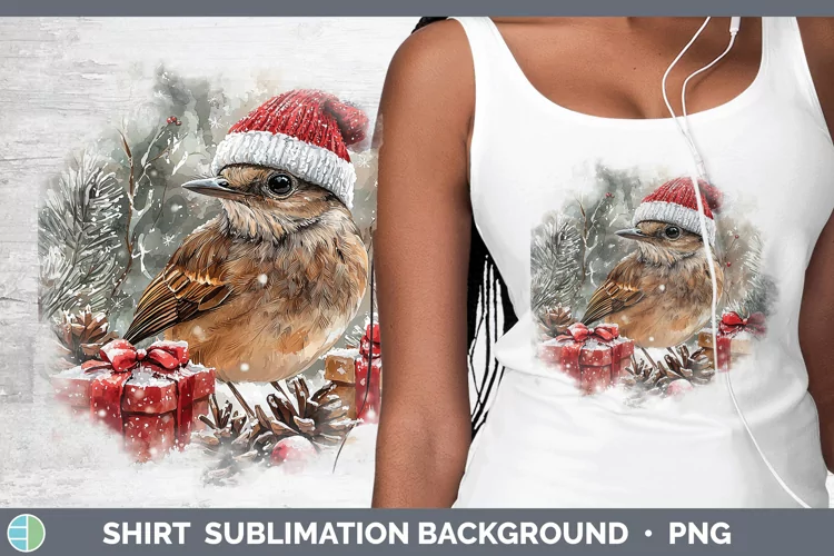 Christmas Birds 01 Mockingbird Shirt Sublimation Sublimation