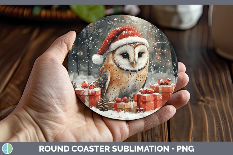 GorgeousChristmas Birds 01 Round Coaster design.