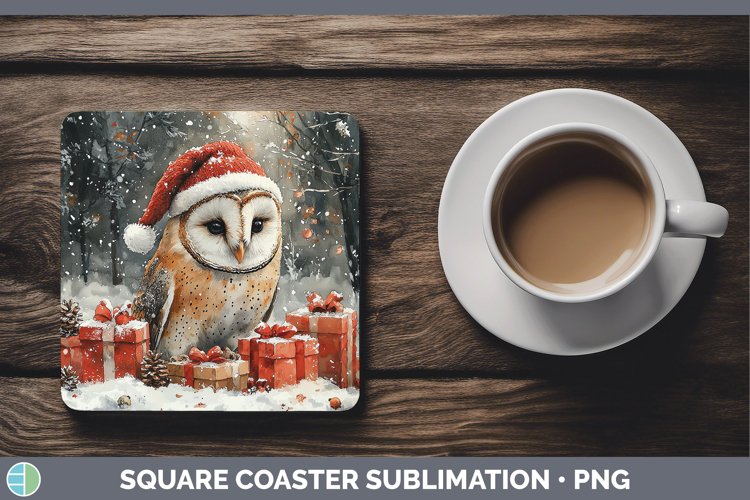 GorgeousChristmas Birds 01 Square Coaster design.