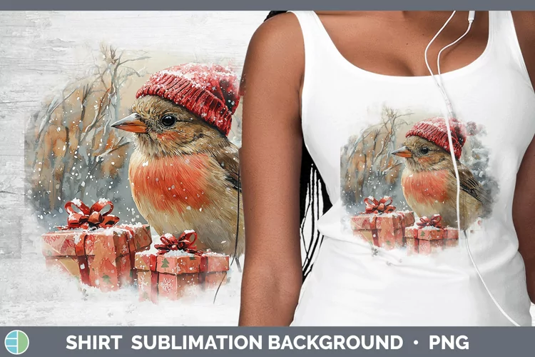 Christmas Birds 01 Pine Grosbeak Shirt Sublimation Sublimati