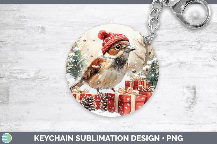 GorgeousChristmas Birds 01 Keychain design.