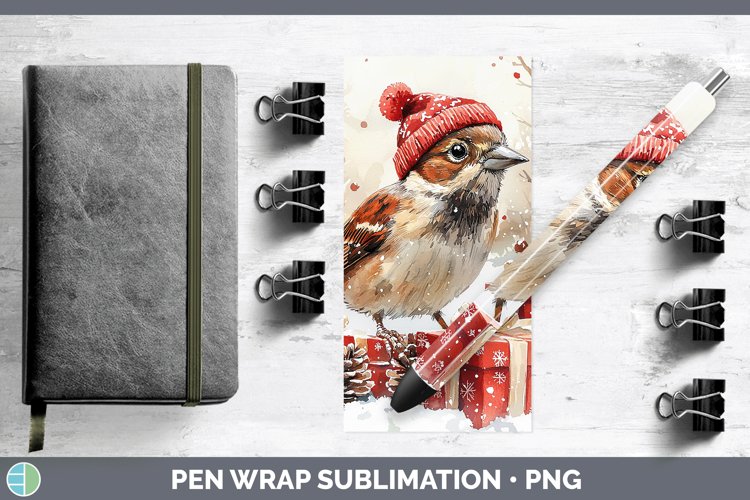 GorgeousChristmas Birds 01 Pen Wrap design.