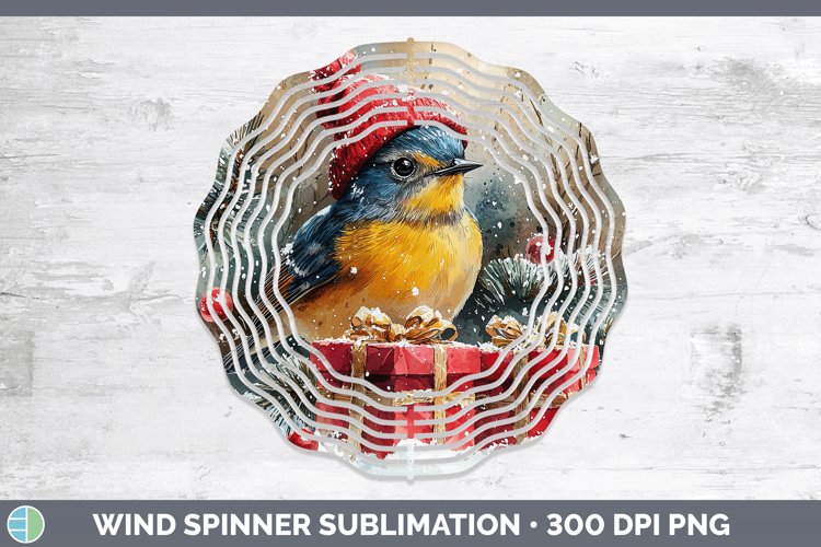 GorgeousChristmas Birds 01 Wind Spinner design.