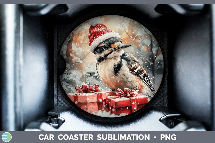 GorgeousChristmas Birds 01 Car Coaster design.
