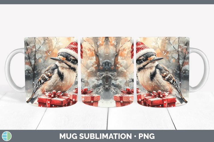 GorgeousChristmas Birds 01 Mug Wrap design.