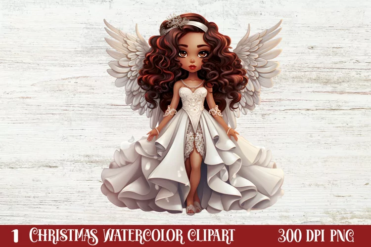Christmas Black Angel Clipart , Christmas Angel PNG