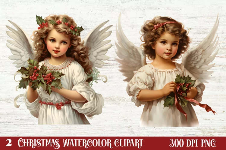 Christmas Black Angel Clipart, Christmas Angel Clipart
