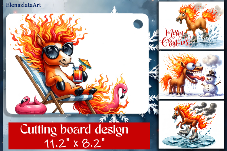 Cute animal Cutting Board Designs, Horse sarcastic