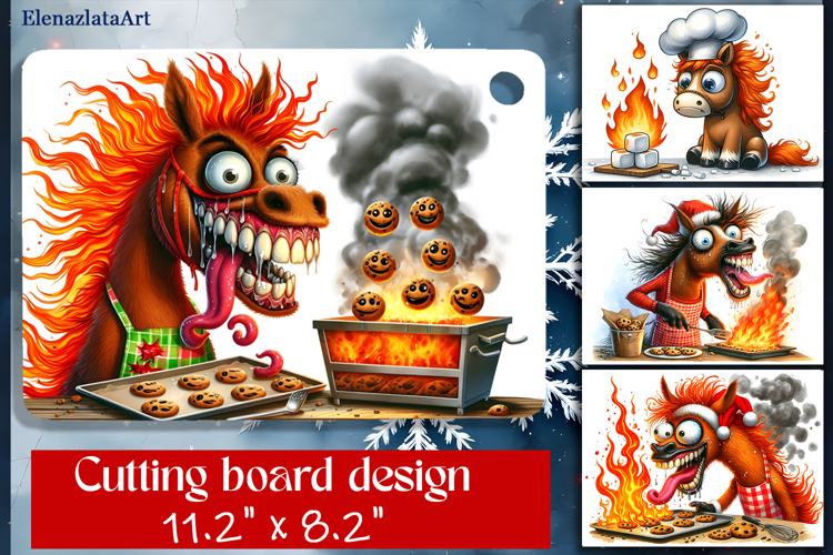 Cute animal Cutting Board Designs, Horse sarcastic