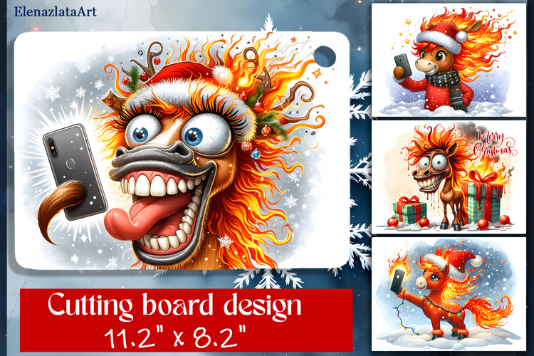 Cute animal Cutting Board Designs, Horse sarcastic