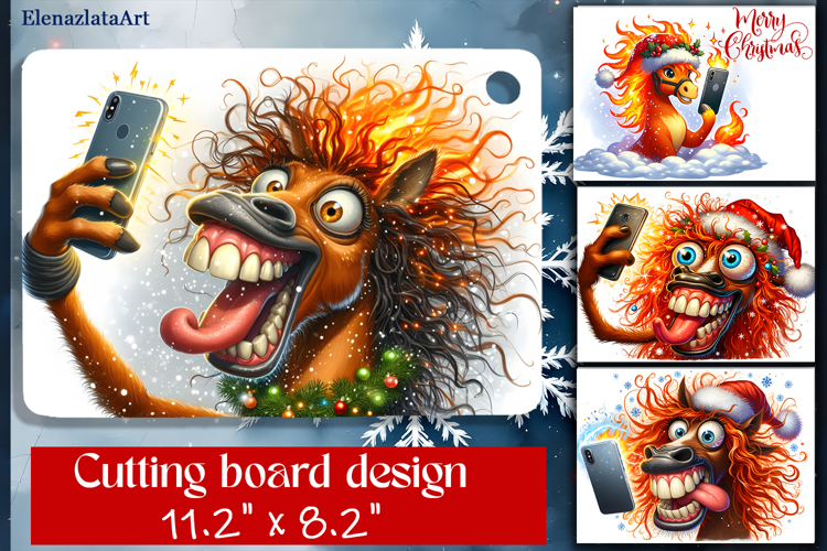 Cute animal Cutting Board Designs, Horse sarcastic