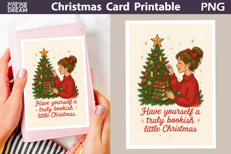 Christmas Card | Book Quotes Card Printable