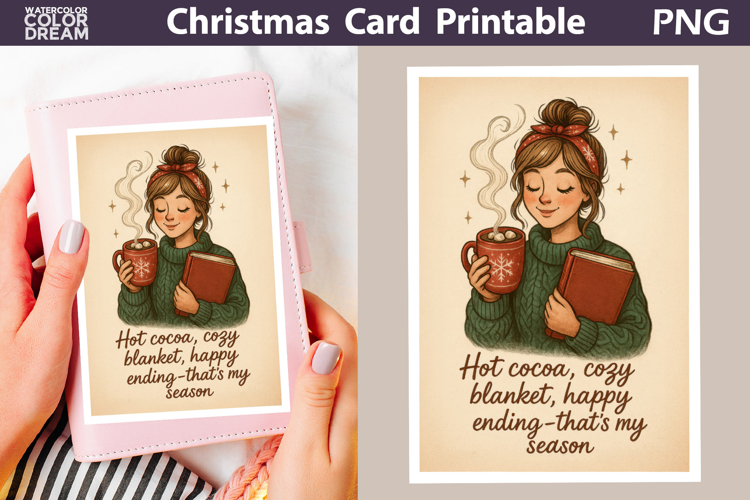 Christmas Card | Book Quotes Card Printable