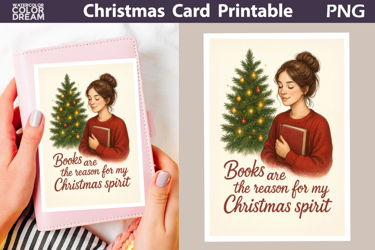 Christmas Card | Book Quotes Card Printable