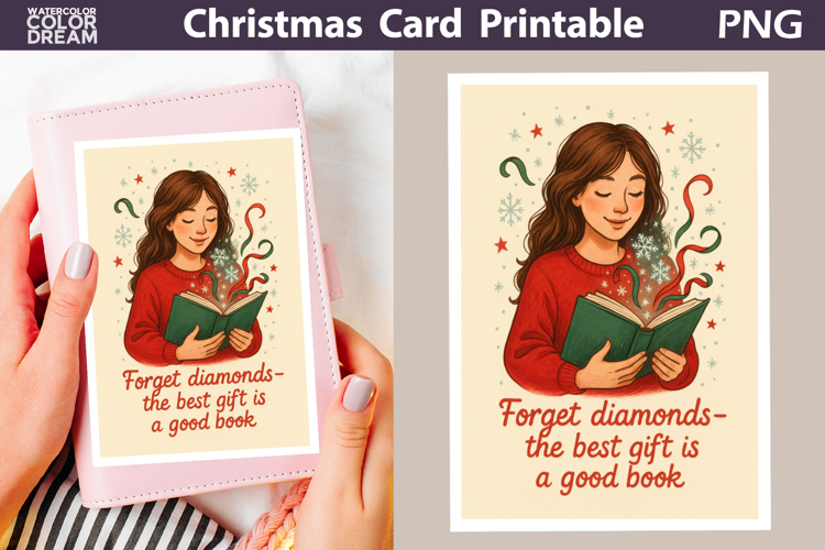 Christmas Card | Book Quotes Card Printable