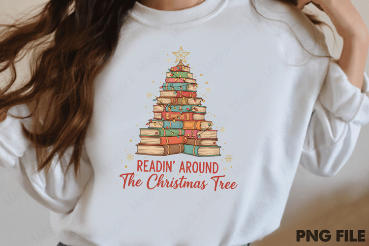 Christmas Bookish PNG Sublimation
