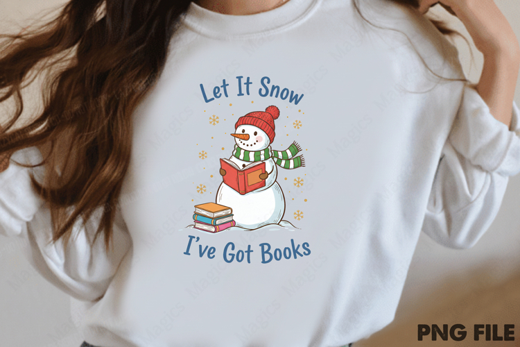 Christmas Bookish PNG Sublimation