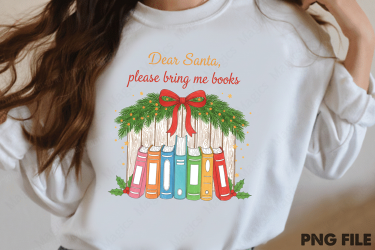 Christmas Bookish PNG Sublimation