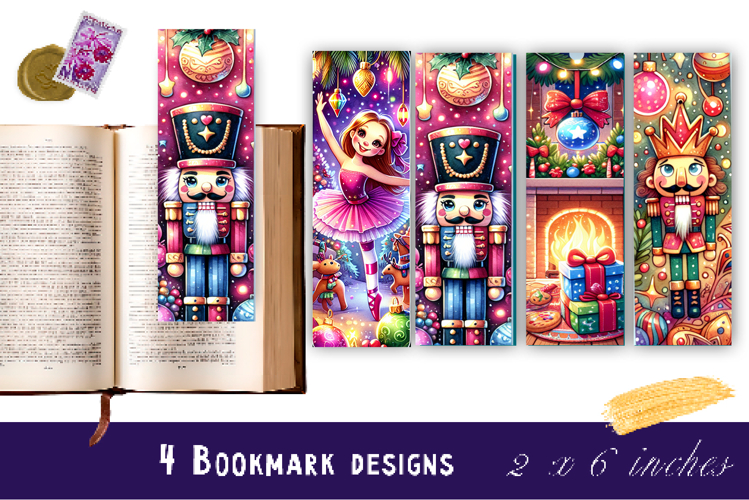 Winter Bookmarks PNG Printable | Christmas bookmarks