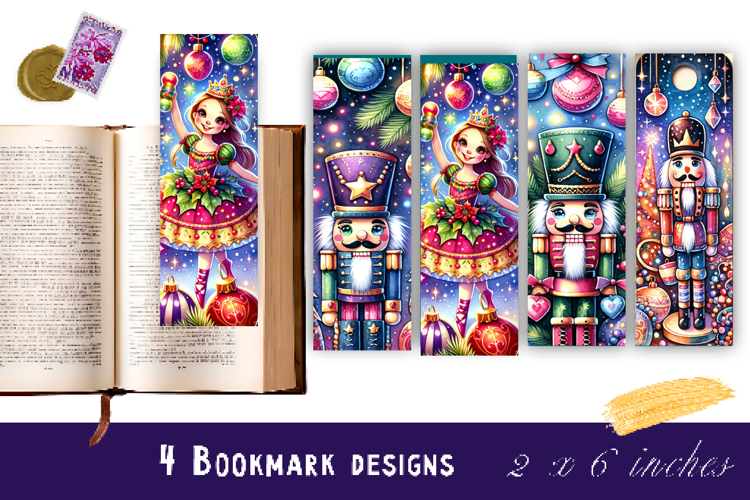 Winter Bookmarks PNG Printable | Christmas bookmarks