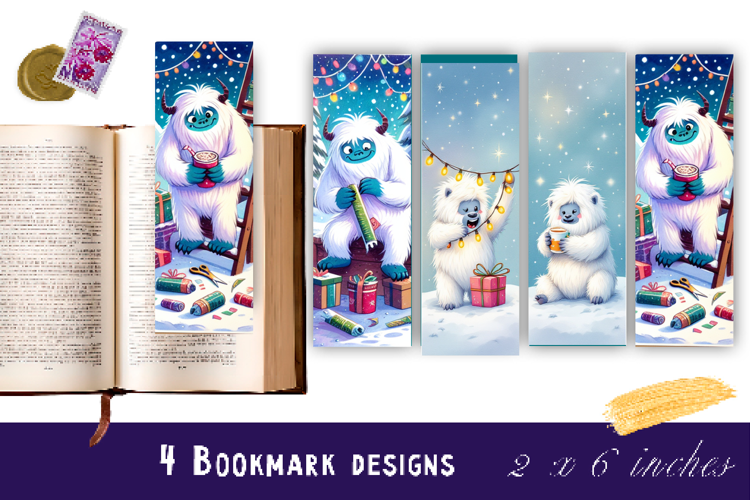 Winter Bookmarks PNG Printable | Christmas bookmarks