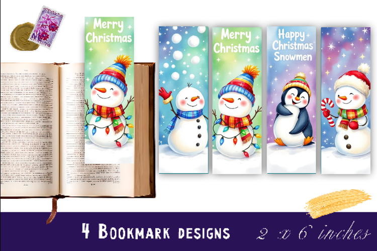 Printable Christmas Bookmark Image 24