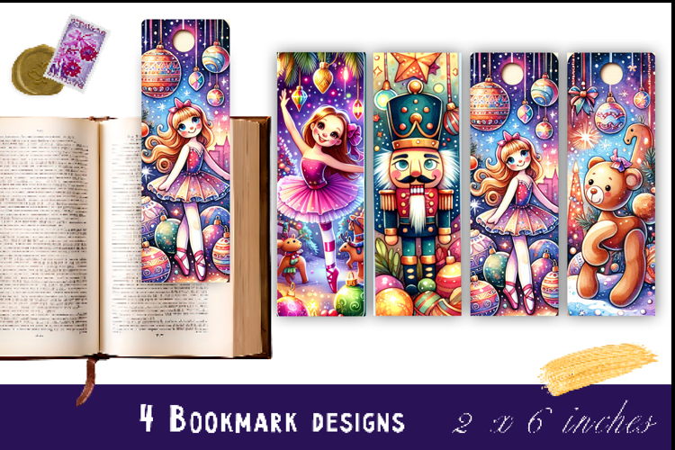 Printable Christmas Bookmark Image 2