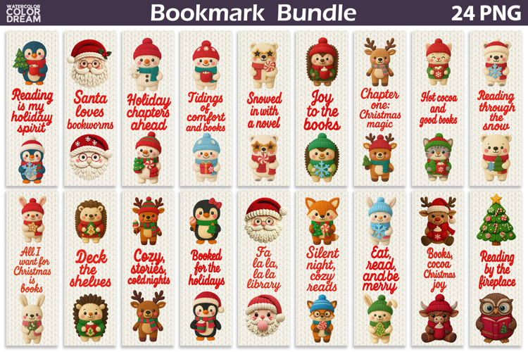Christmas Bookmarks Bundle | Quotes Bookmark
