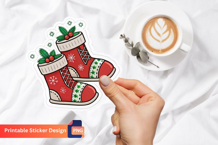 Christmas Stocking Clipart Image 4