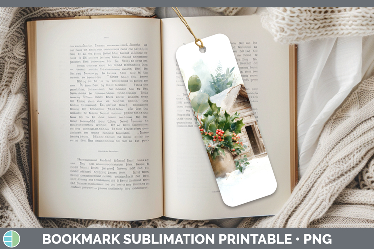 Printable Christmas Bookmark Image 19