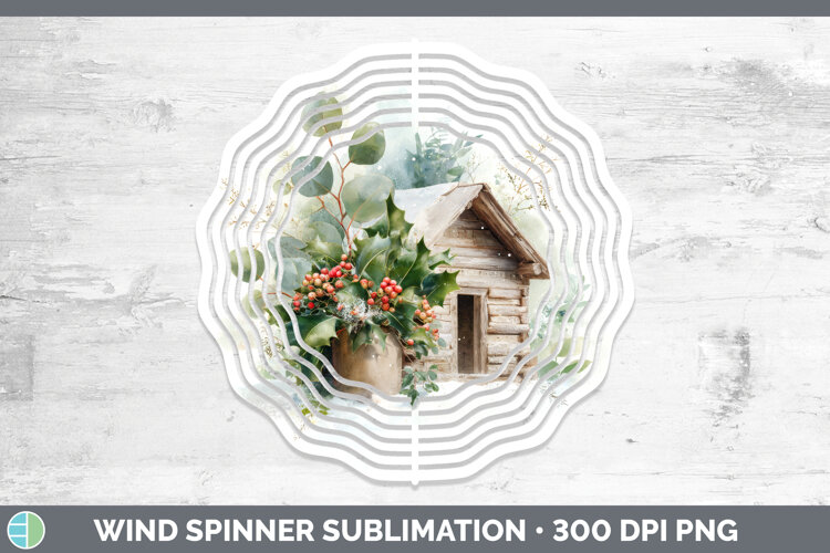 GorgeousChristmas Botanicals Wind Spinner design.