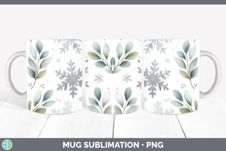 GorgeousChristmas Botanicals Mug Wrap design.