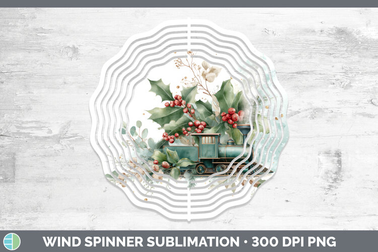GorgeousChristmas Botanicals Wind Spinner design.