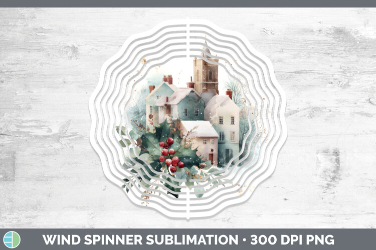 GorgeousChristmas Botanicals Wind Spinner design.