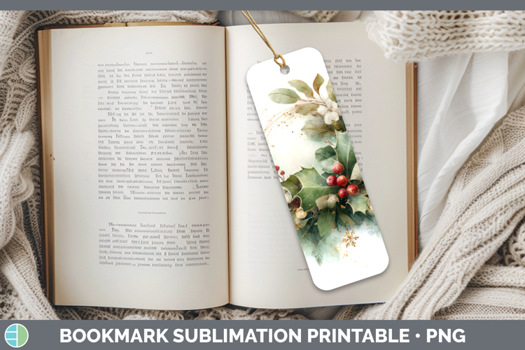Printable Christmas Bookmark Image 16