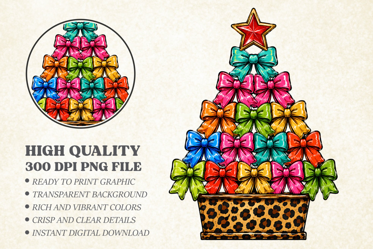 Christmas Bow Tree PNG, Preppy Holiday Sublimation Shirt
