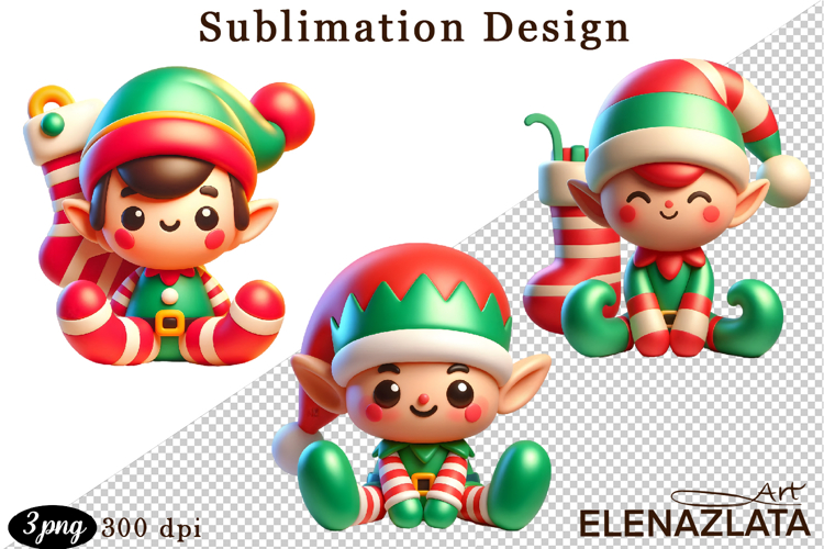 Christmas bubble funny clipart. 3D bubble Sublimation