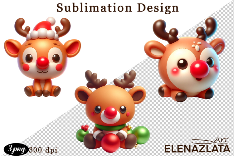 Christmas bubble funny clipart. 3D bubble Sublimation