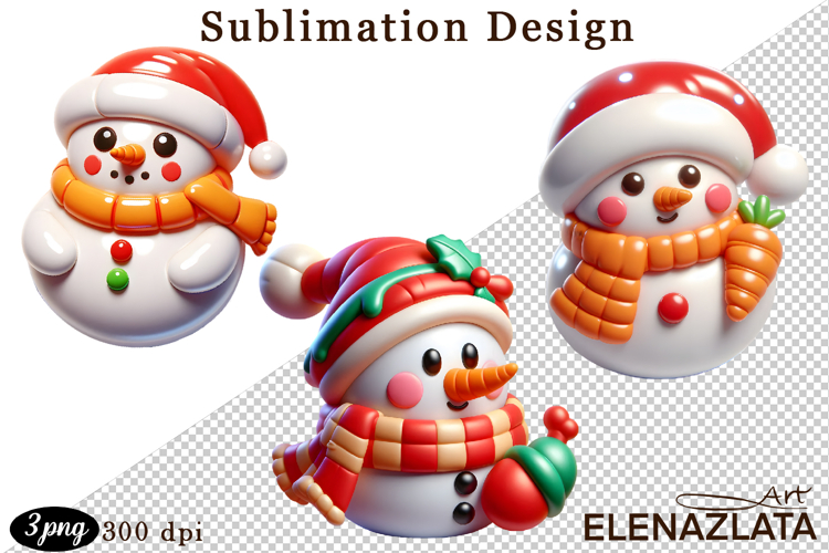 Christmas bubble funny clipart. 3D bubble Sublimation