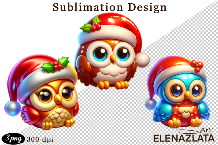 Christmas bubble funny clipart. 3D bubble Sublimation