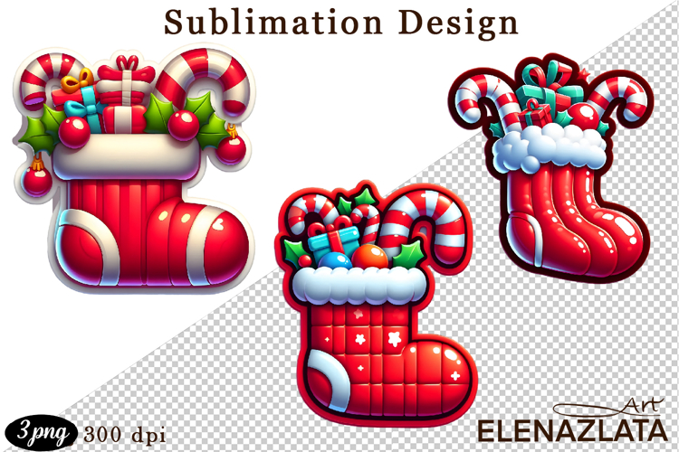 Christmas bubble funny clipart. 3D bubble Sublimation